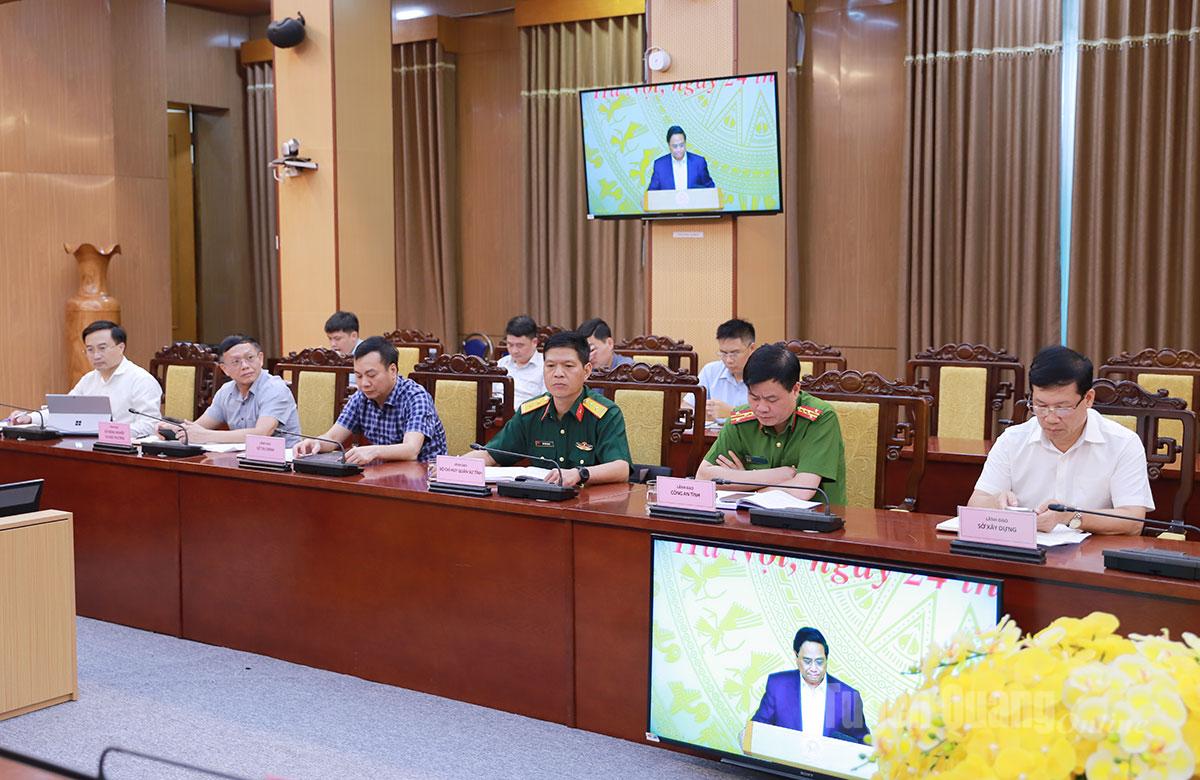 Các đại biểu dự tại điểm cầu tỉnh.