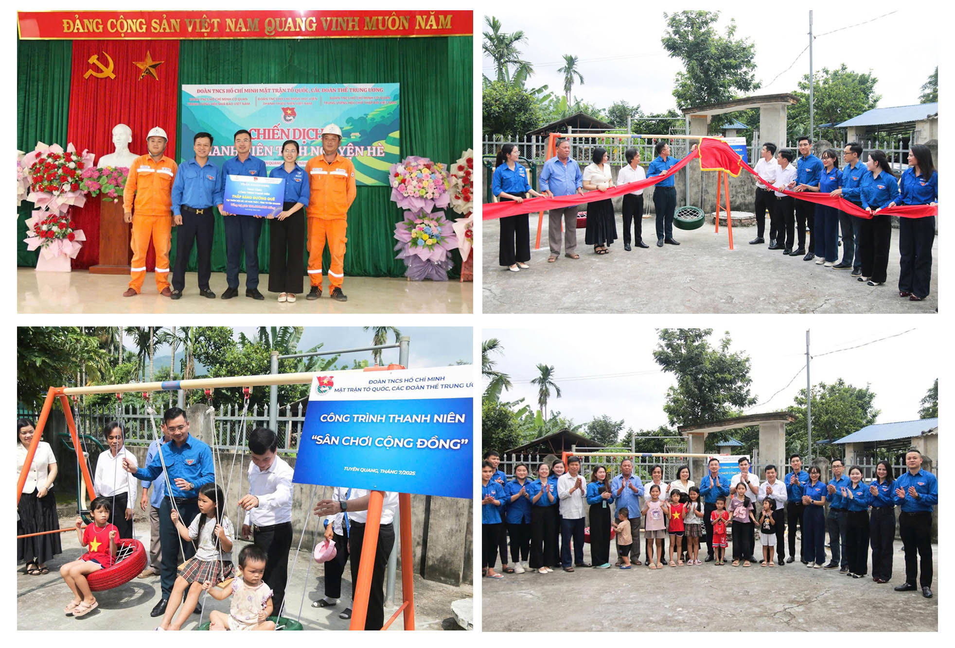 Đoàn Thanh niên Mặt trận Tổ quốc, các đoàn thể Trung ương tổ chức các hoạt động tình nguyện hè tại xã Sơn Thủy