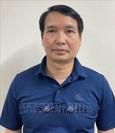 Bị can Phạm Thái Hà. Ảnh: TTXVN phát