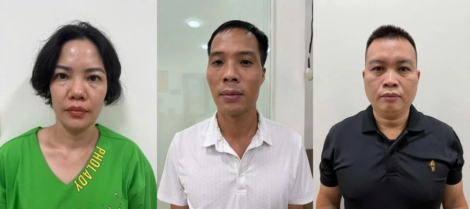 Các đối tượng bị tạm giữ. Ảnh: CATP