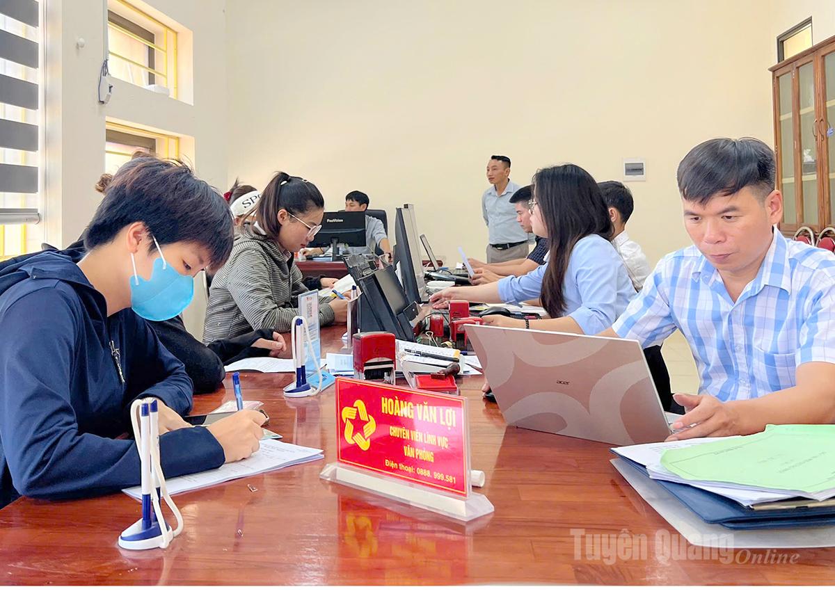 Nhờ chủ động, việc giải quyết thủ tục hành chính ở Nhữ Khê xếp thứ 18/124 xã phường trên địa bàn tỉnh.