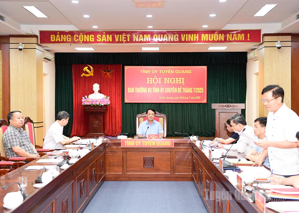 Ban Thường vụ Tỉnh ủy cho ý kiến vào Văn kiện Đại hội Đảng bộ phường Hà Giang 2 và Đảng bộ phường Minh Xuân, nhiệm kỳ 2025-2030