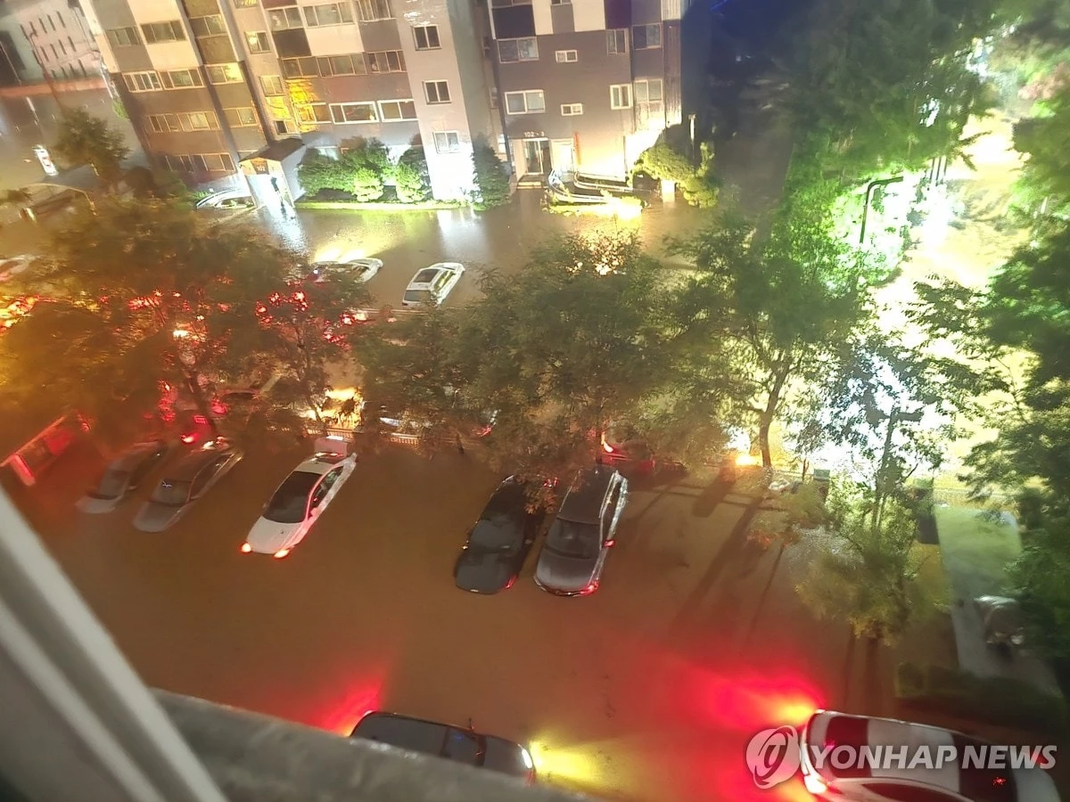 Hàn Quốc,Bắc Chungcheong,Seoul,Nam Chungcheong,Cheongyang,mưa lớn,ngập lụt