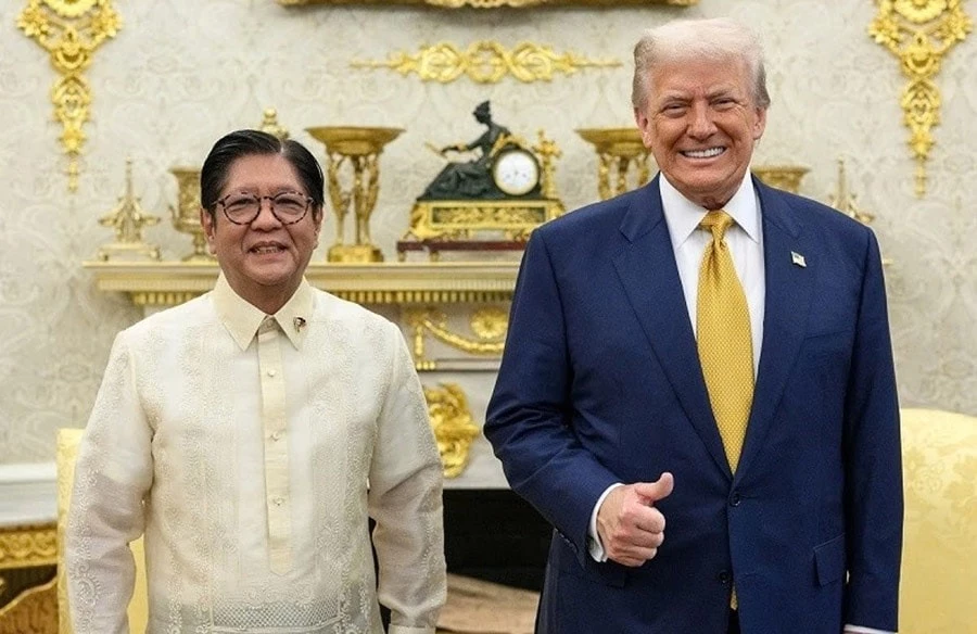 Tổng thống Mỹ Donald Trump và Tổng thống Philippines Ferdinand Marcos Jr. tại Nhà Trắng. Ảnh: Nhà Trắng