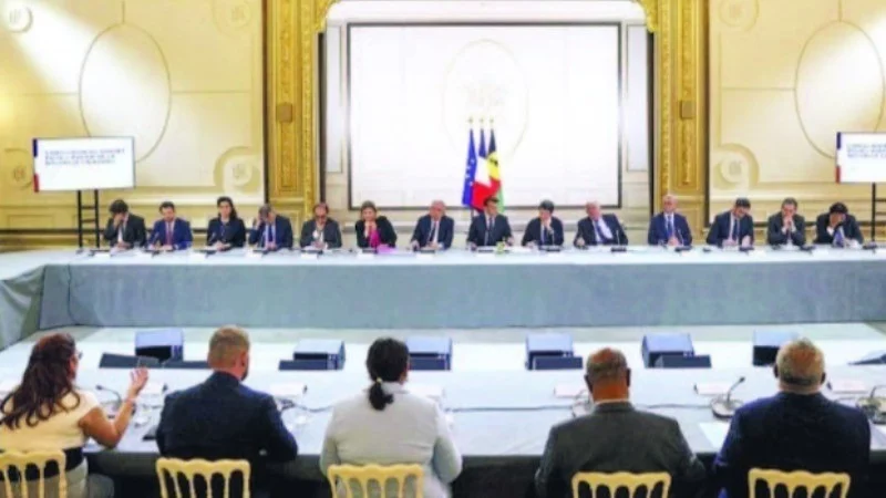 Tổng thống Pháp E.Macron dự cuộc họp với các đại diện của New Caledonia tại Điện Elysee ở Paris.