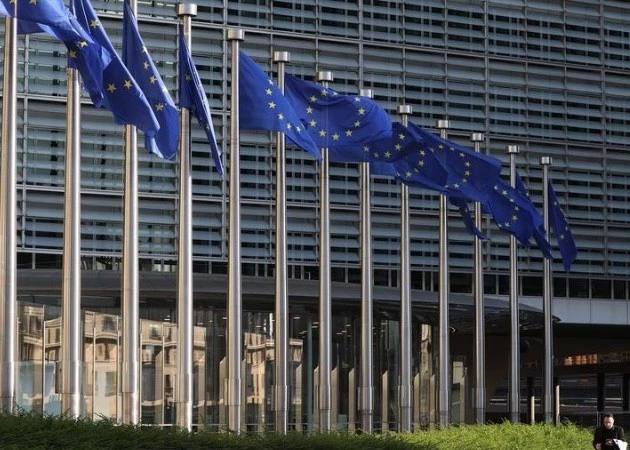 EU flag at the European Commission headquarters in Brussels, Belgium. (Photo: Xinhua)