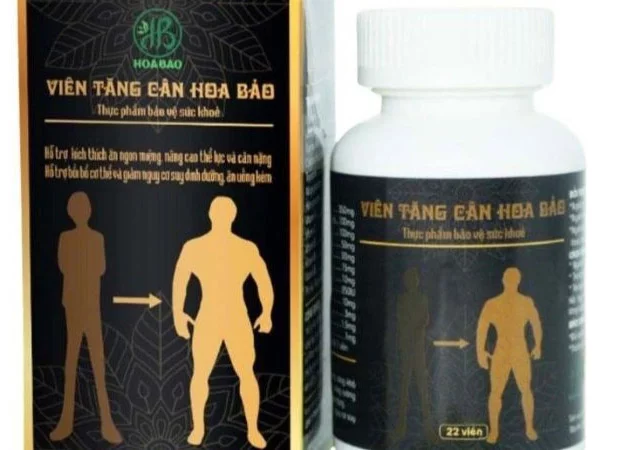 Thực phẩm bảo vệ sức khỏe Viên tăng cân Hoa Bảo vừa bị Cục An toàn thực phẩm thu hồi hiệu lực Giấy tiếp nhận đăng ký bản công bố sản phẩm. (Ảnh chụp màn hình)