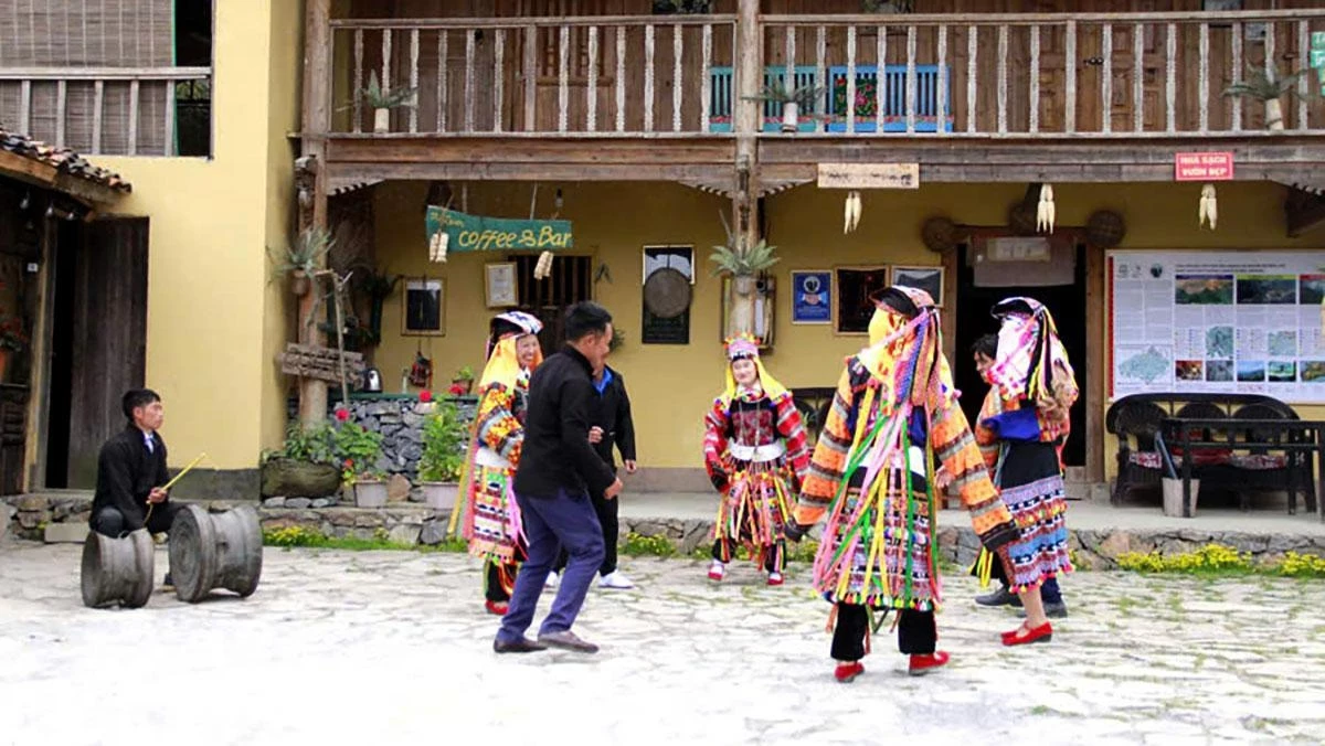 Bronze drums are an indispensable part of every sacred ritual in Lo Lo Chai Village.
