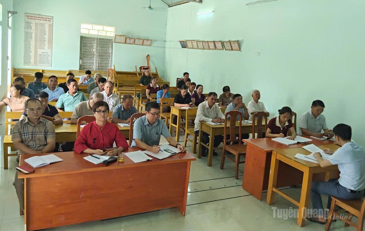 Chi bộ thôn Đồng Tâm, Đảng bộ xã Phù Lưu sinh hoạt kỳ đầu tiên sau sáp nhập (tháng 7-2026).