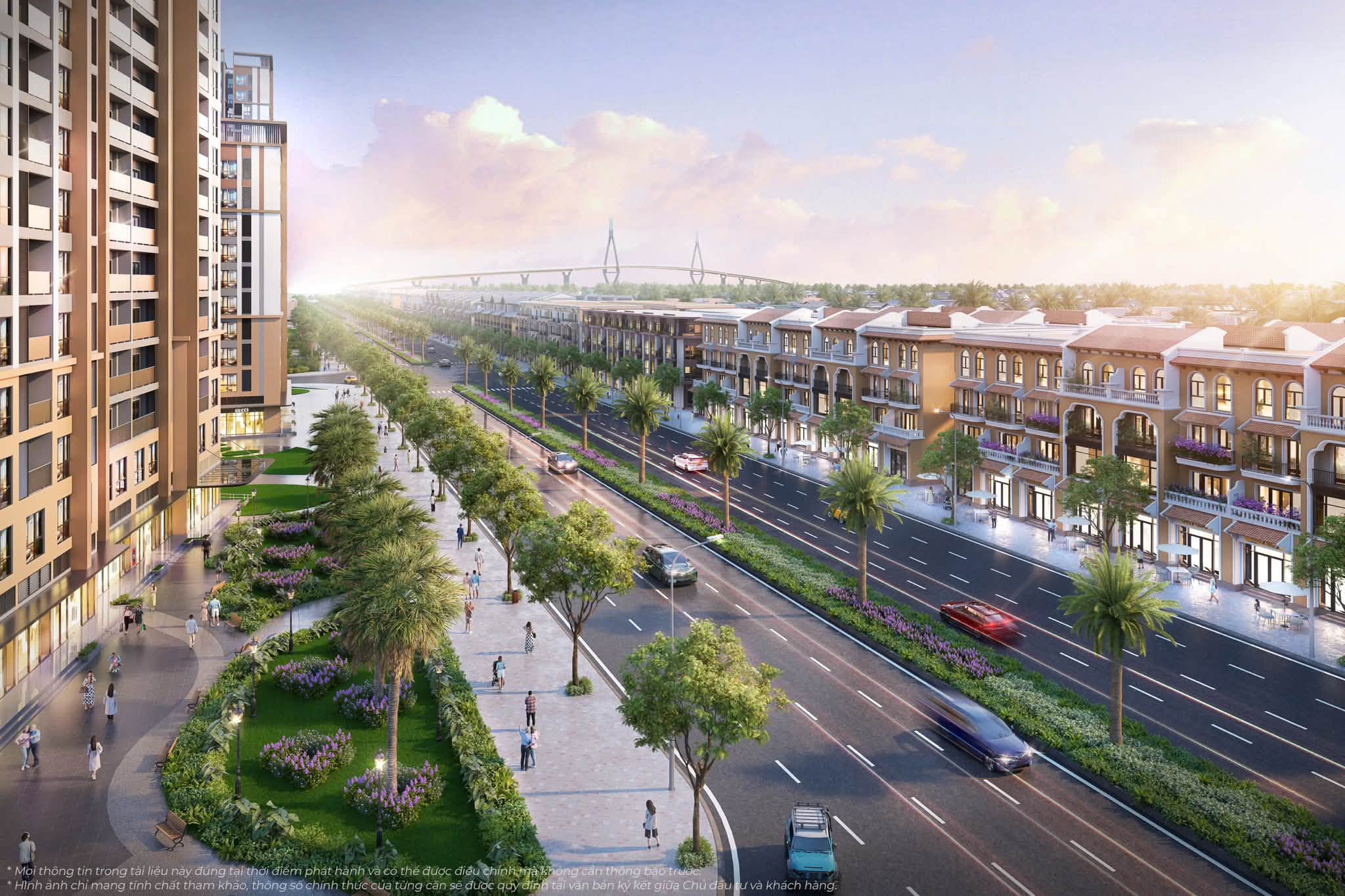 Phối cảnh nhà phố thương mại Vinhomes Green Paradise