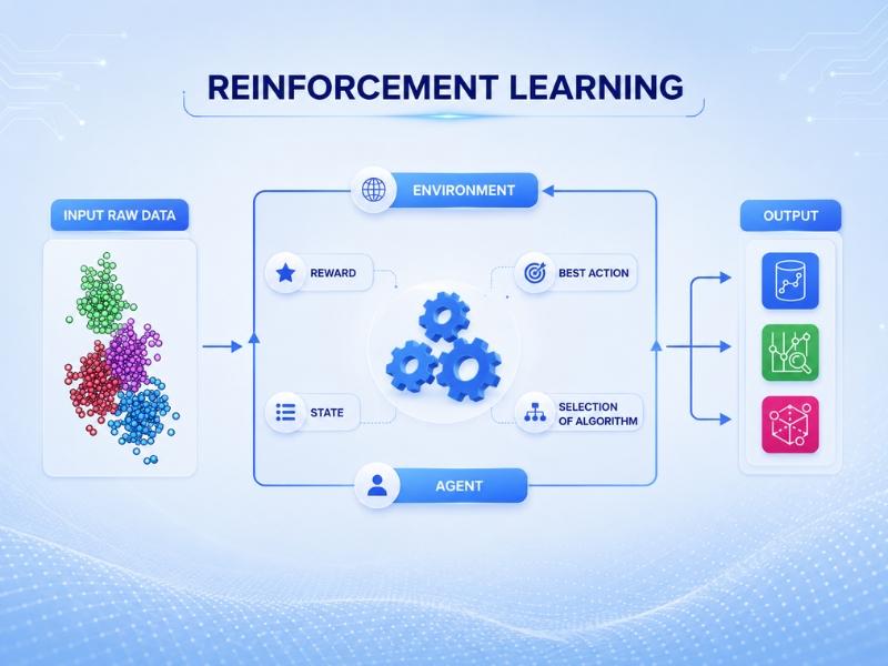 Reinforcement Learning giúp AI học thông qua hành động và phản hồi từ môi trường