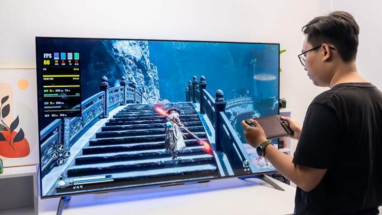 Tần số quét cao trên QLED tivi giúp chuyển động mượt mà khi chơi game
