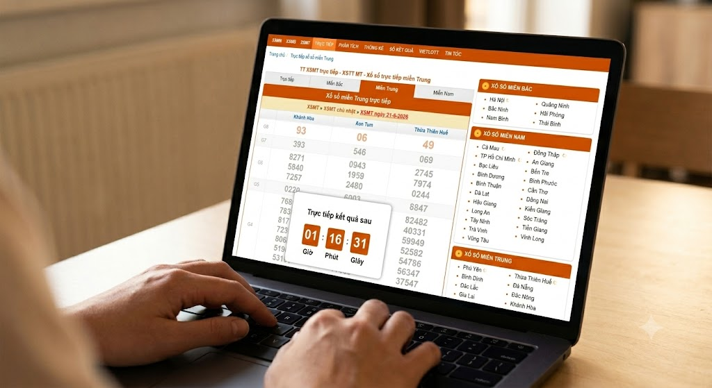 Nền tảng số XSMN.mobi hỗ trợ xem kết quả miền Trung trực tiếp