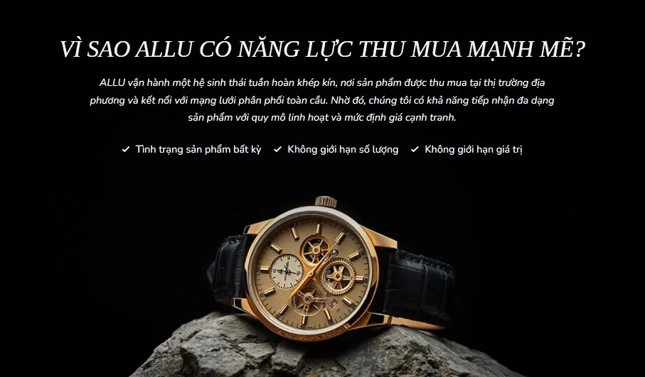 ALLU là địa chỉ thu mua đồng hồ xa xỉ uy tín hiện nay