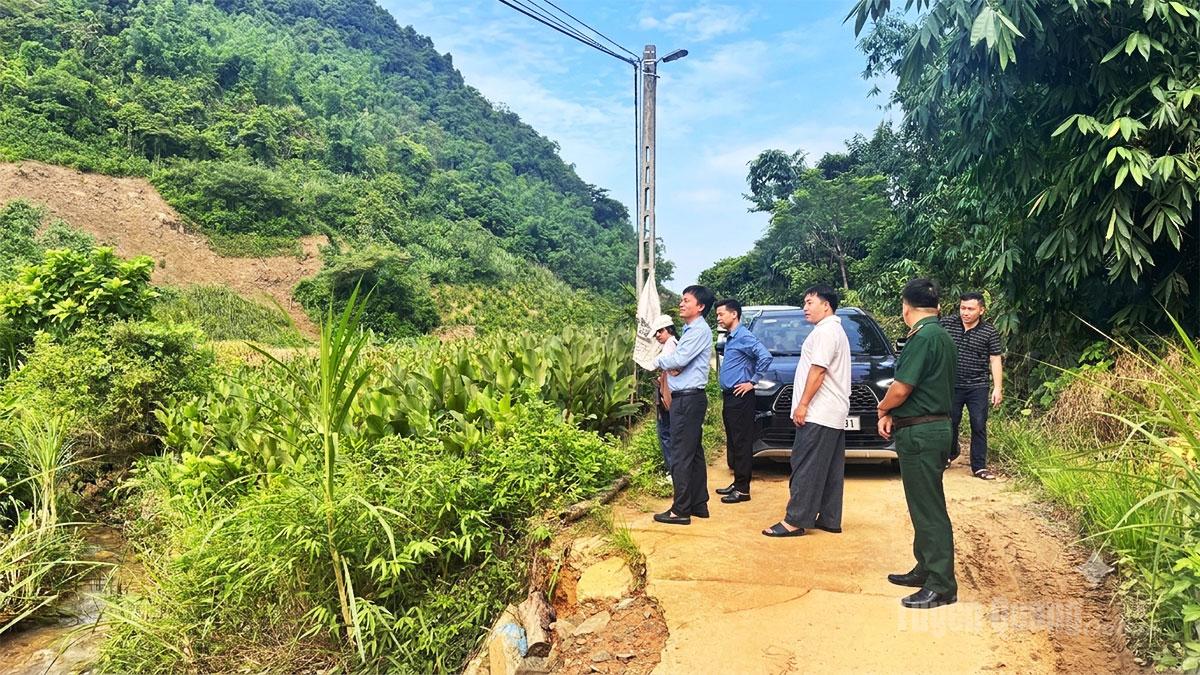 Đoàn đã đến khảo sát thực tế tại xã Tân Long.