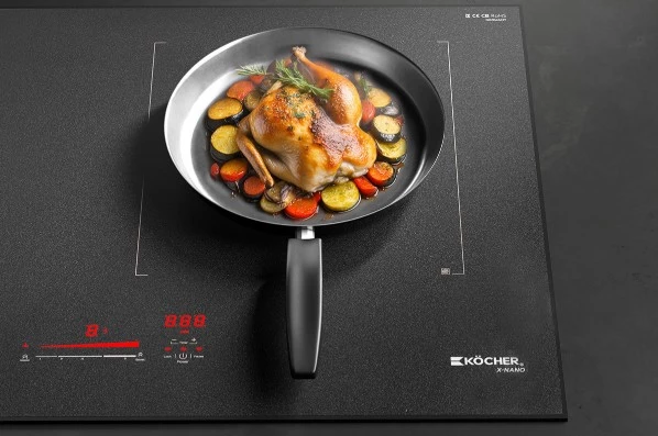 Bếp từ Köcher có khả năng vận hành ổn định, hiệu quả nấu nướng nhanh, món ăn ngon tròn vị
