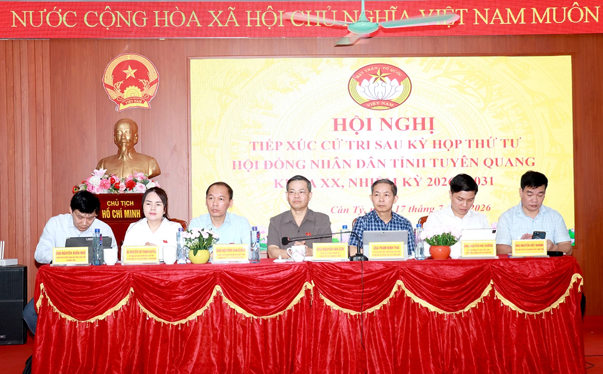 Tổ đại biểu số 2 HĐND tỉnh tiếp xúc cử tri xã Cán Tỷ và Quản Bạ
