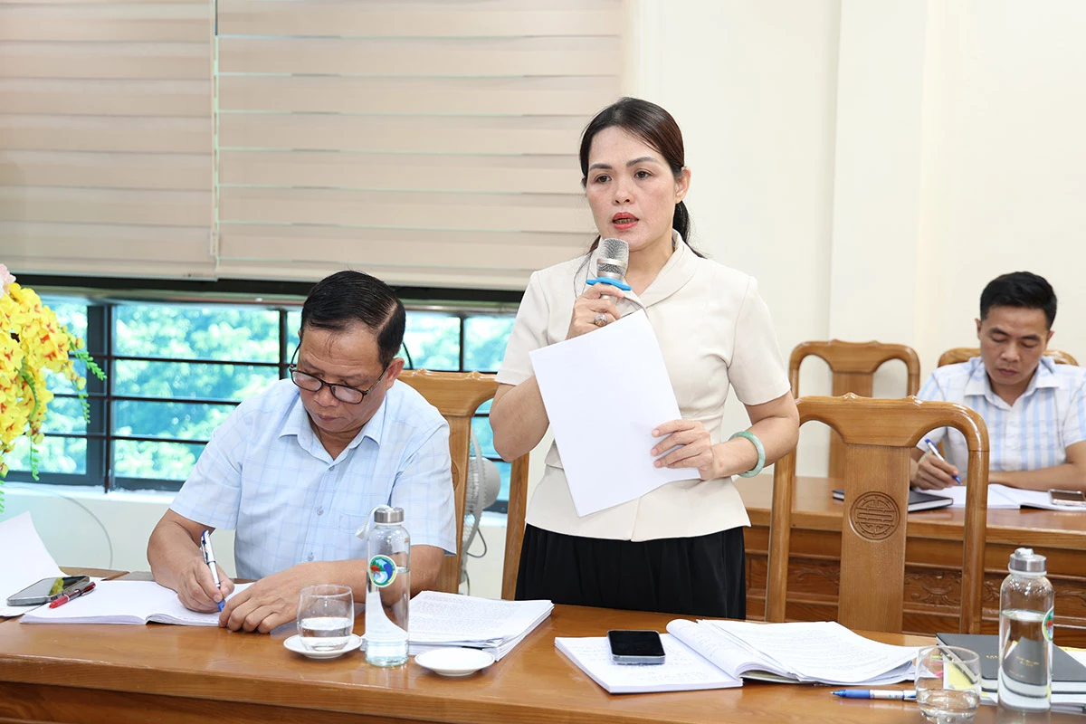 Lãnh đạo Sở Dân tộc và Tôn giáo phát biểu ý kiến.