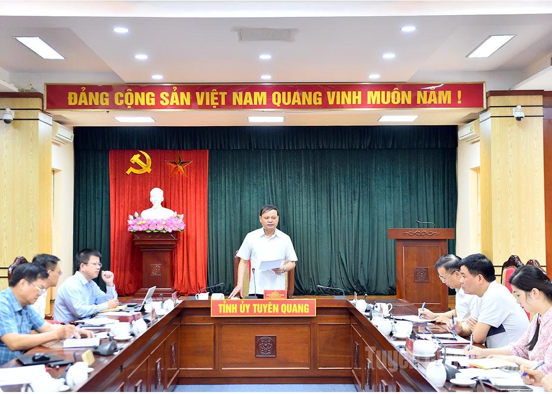 Tiểu ban Hậu cần Đại hội Đảng bộ tỉnh họp đánh giá tiến độ chuẩn bị