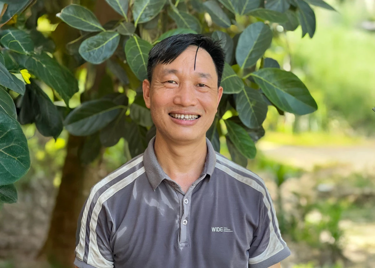 Anh Trịnh Viết Ngọc, Bí thư Chi bộ thôn Trung Long, xã Tân Trào.