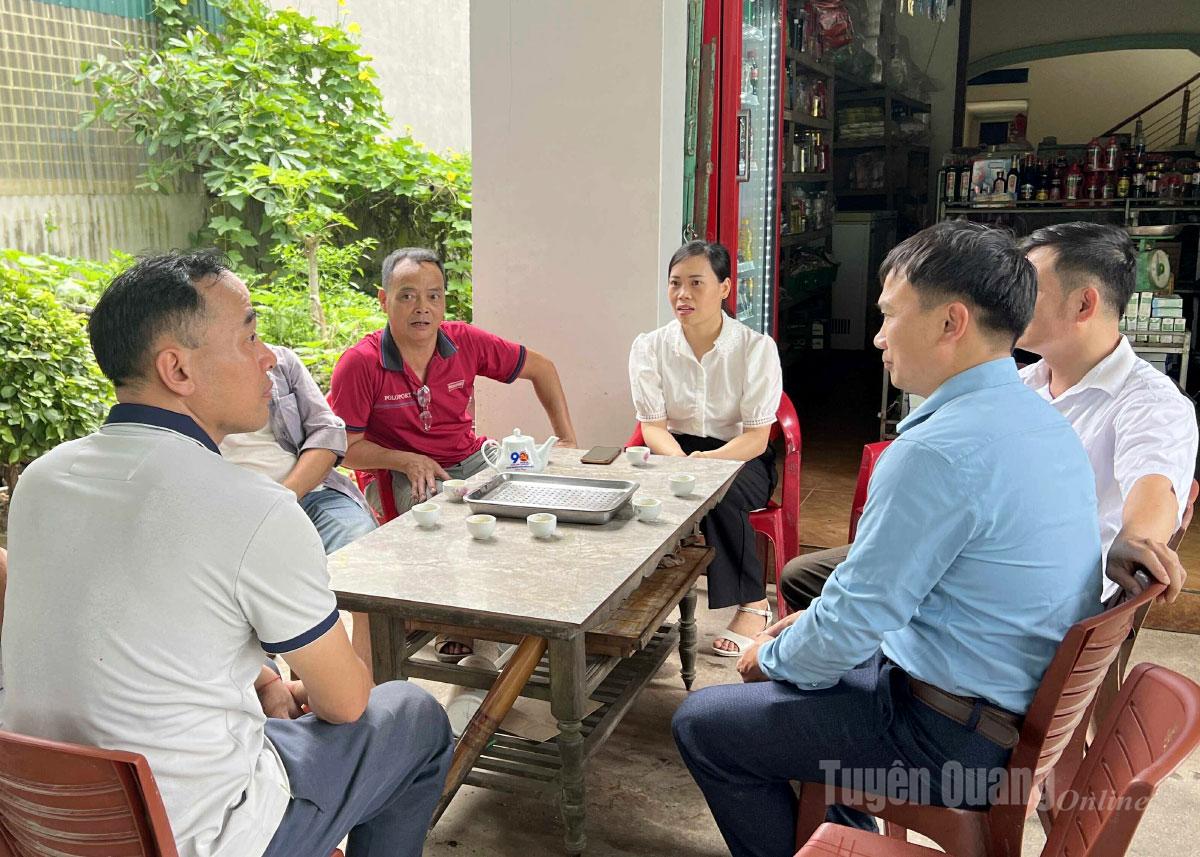 Xã Yên Nguyên đẩy mạnh công tác tuyên truyền miệng về Đại hội Đảng các cấp tới Nhân dân.