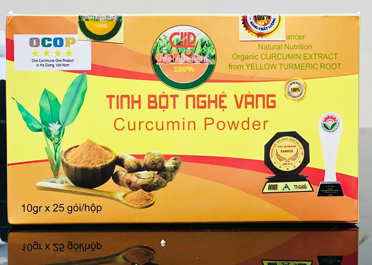 Tinh bột nghệ 4 sao.