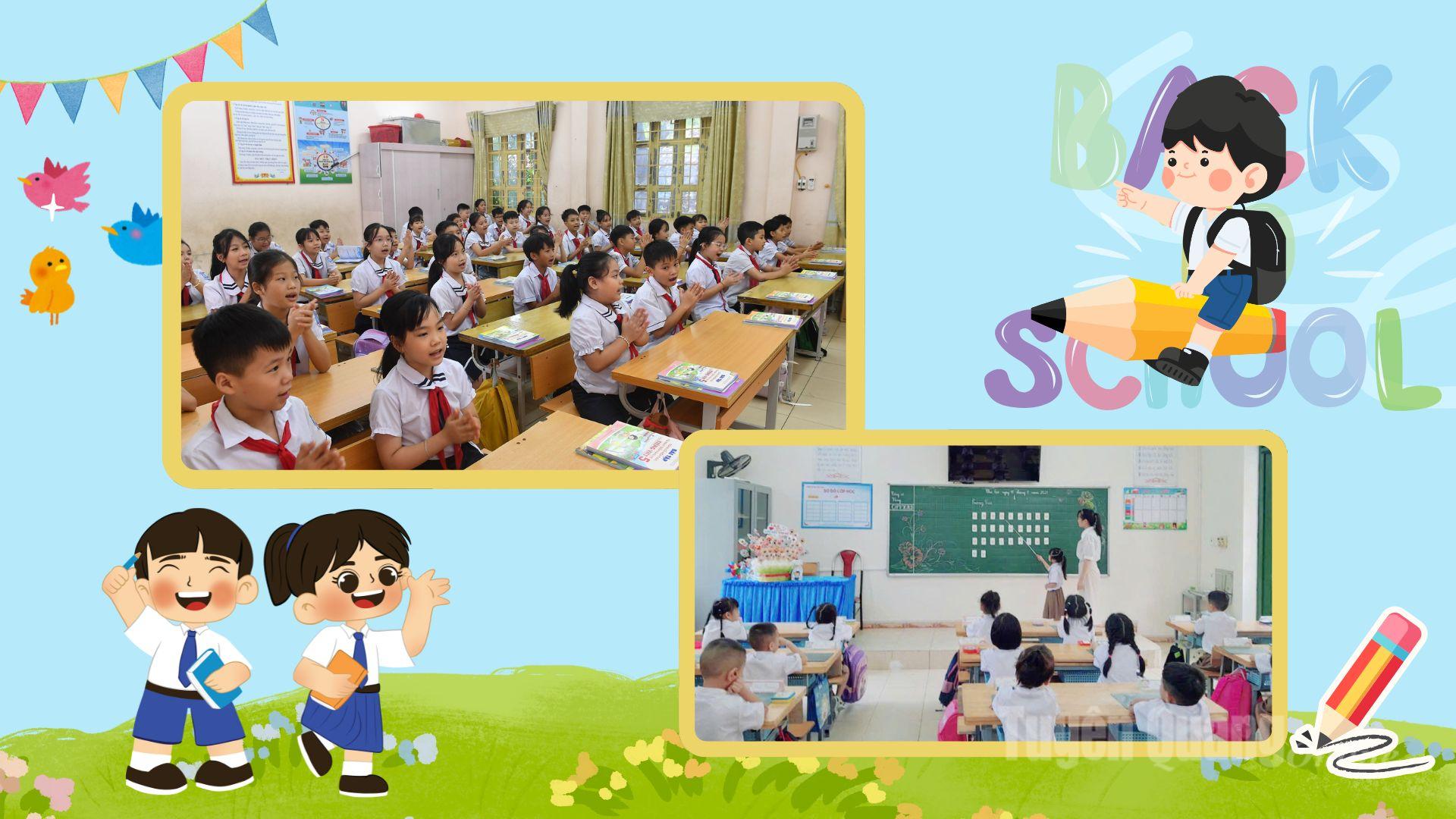 Bài học đầu tiên khi đến lớp.