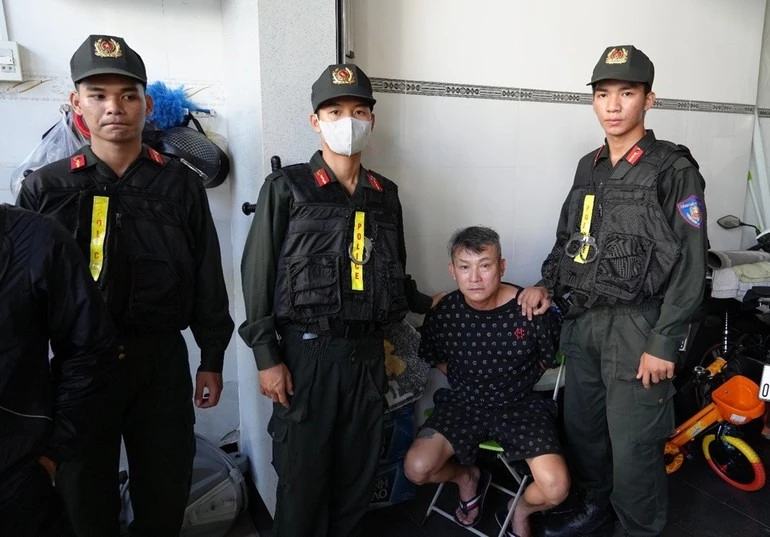 Bắt giữ đối tượng Lâm Hán Tiến.