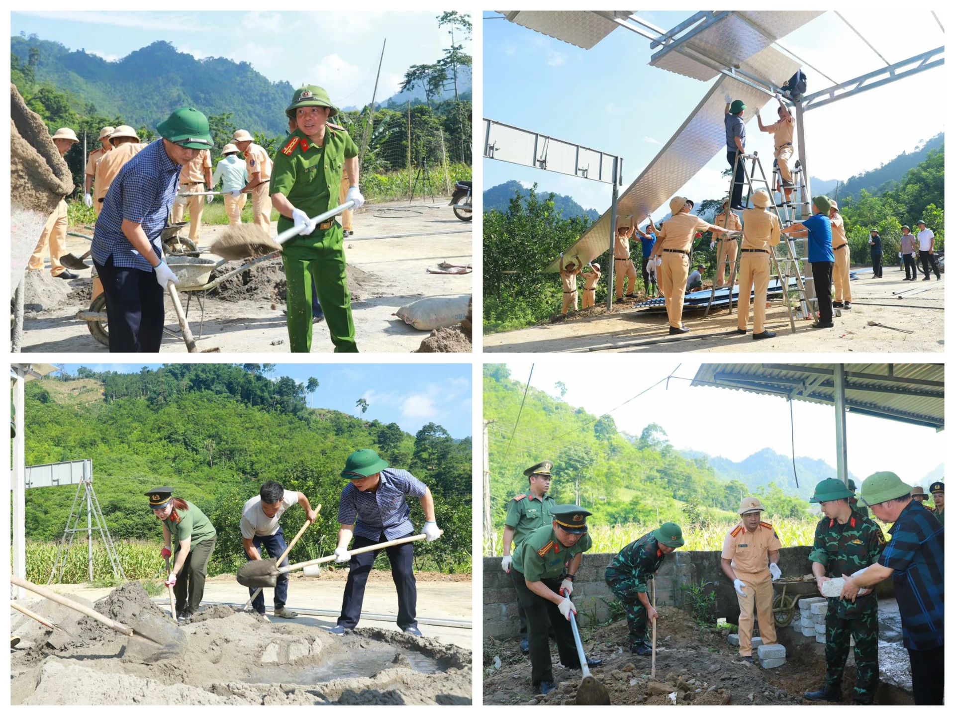 Hình ảnh đẹp của người chiến sĩ “vì Nhân dân phục vụ”.