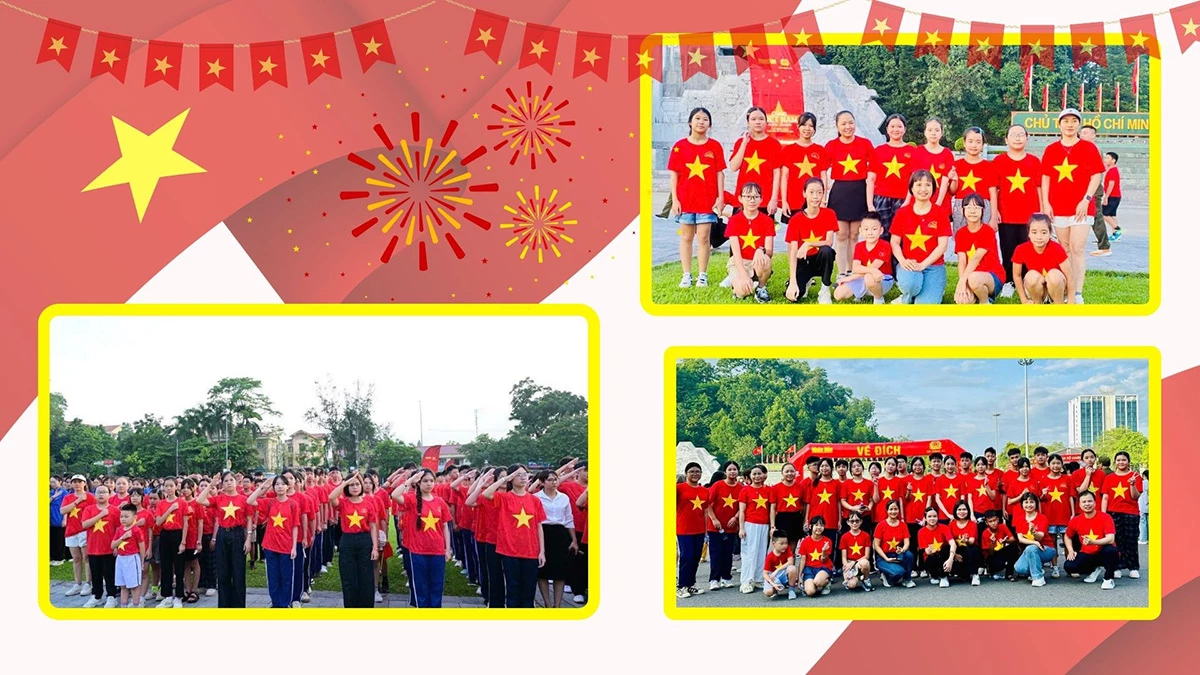Hoạt động mặc áo cờ đỏ sao vàng đưcọ nhiều trường học hưởng ứng, đặc biệt trong các dịp hoạt động ngoại khóa.