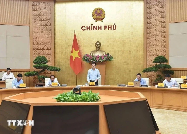 Deputy Prime Minister Mai Van Chinh chairs a meeting of the State Steering Committee for Tourism. (Photo: VNA)