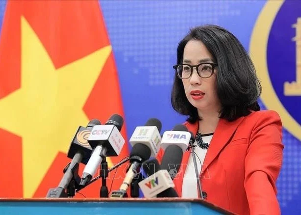 Spokeswoman of the Ministry of Foreign Affairs Pham Thu Hang (Photo: VNA)