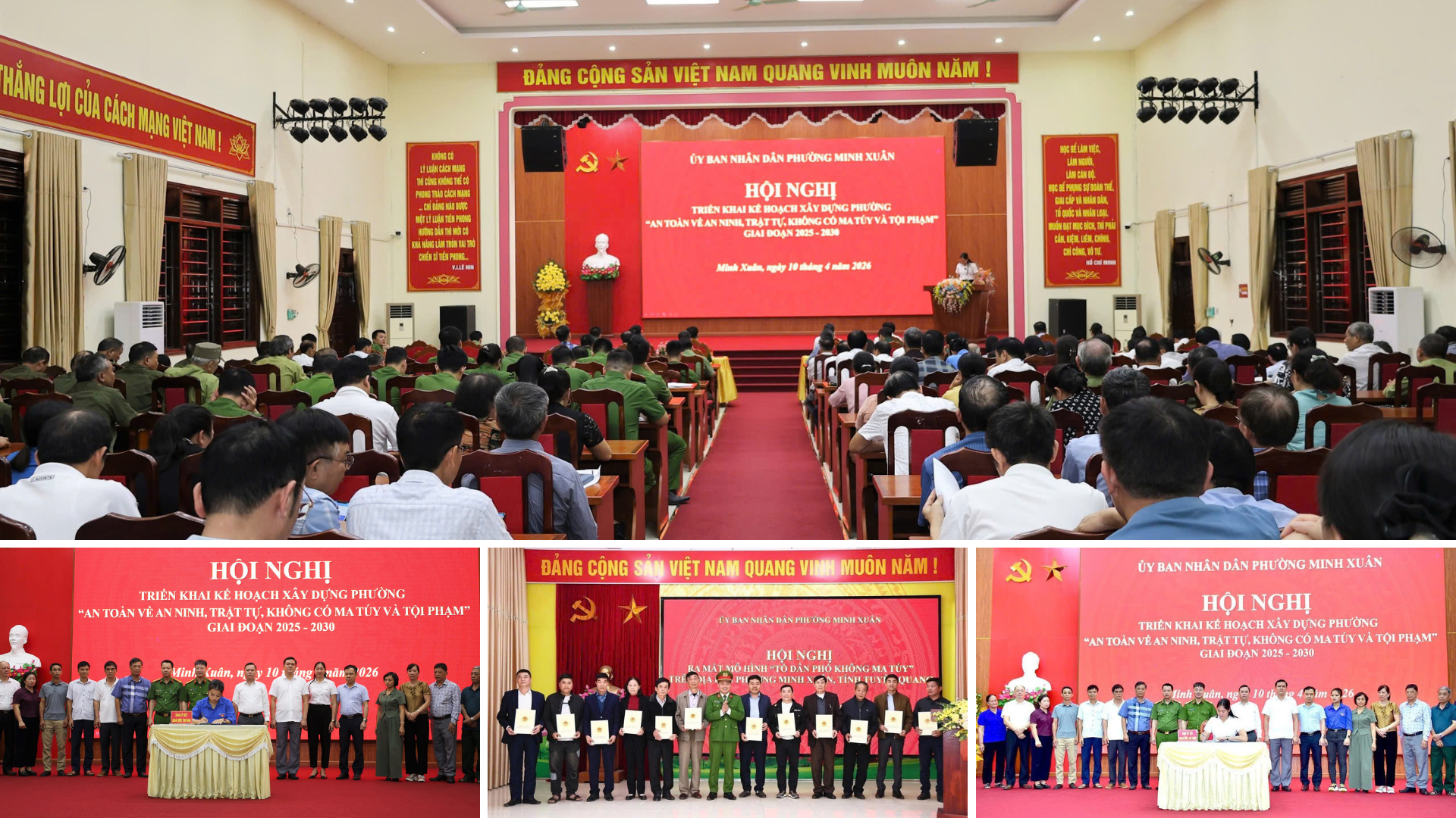 Phường Minh Xuân xây dựng mô hình “Tổ dân phố không ma túy”.