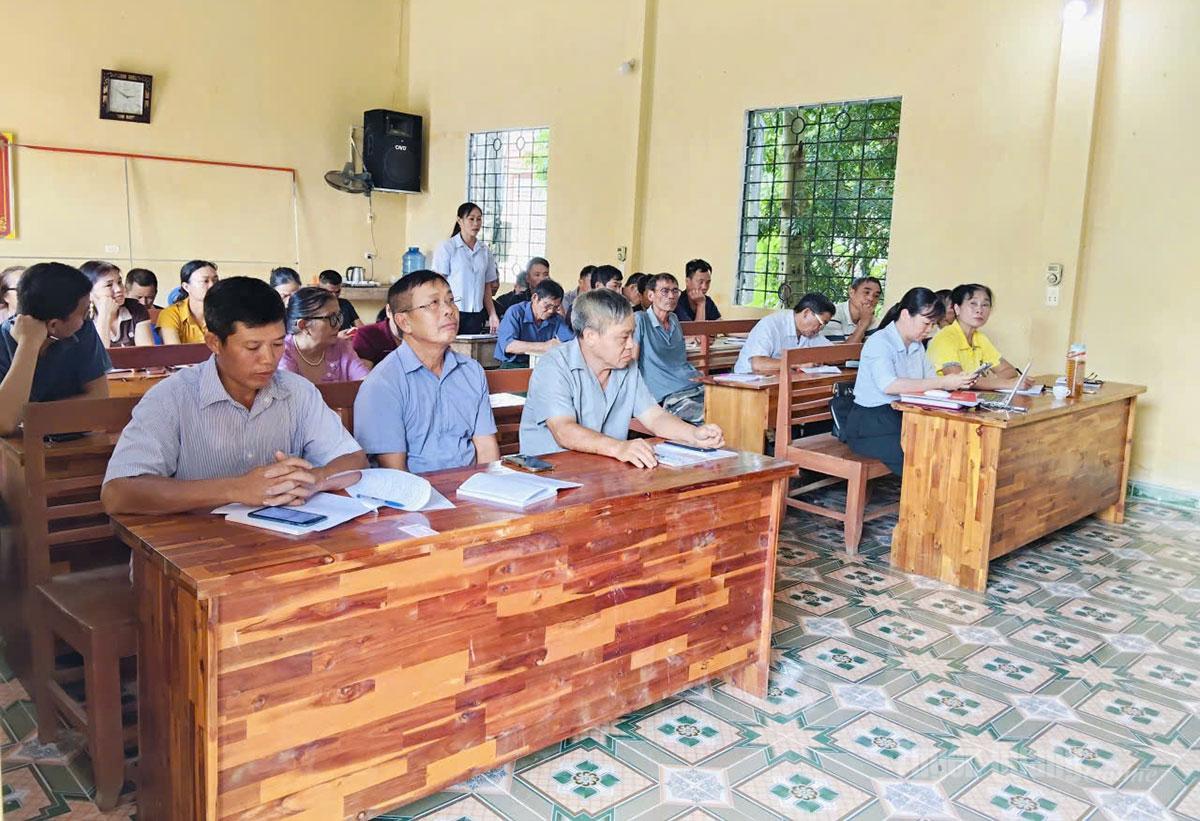 Chi bộ 1 Thái Thủy, Đảng bộ xã Thái Sơn sinh hoạt chi bộ tháng 8-2026.