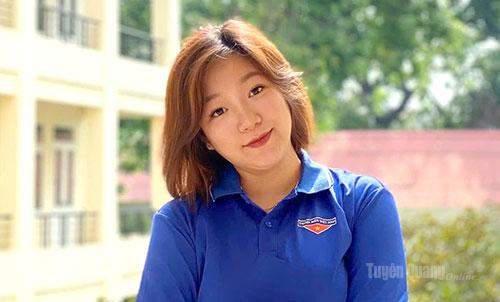 Chị Lương Thu Trúc, Bí thư Đoàn 
thôn Thành Tâm, xã Đồng Văn.