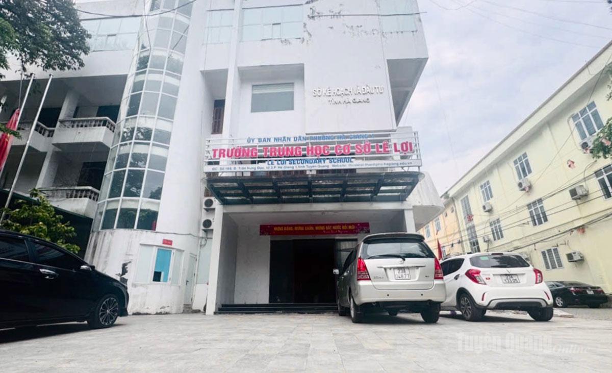 Cơ sở nhà, đất Sở Kế hoạch và Đầu tư tỉnh Hà Giang cũ 
đã được bàn giao cho Trường THCS Lê Lợi khai thác, sử dụng.

