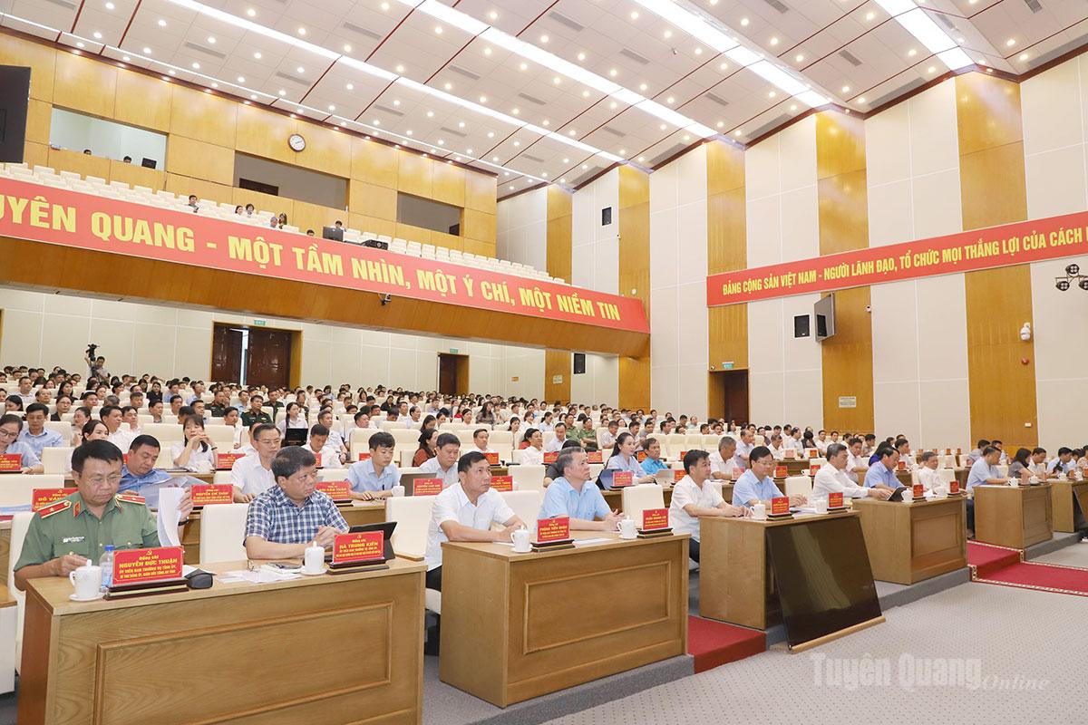 Quang cảnh buổi gặp mặt giữa Bí thư Tỉnh ủy với cán bộ quy hoạch thuộc diện Ban Thường vụ Tỉnh ủy quản lý.