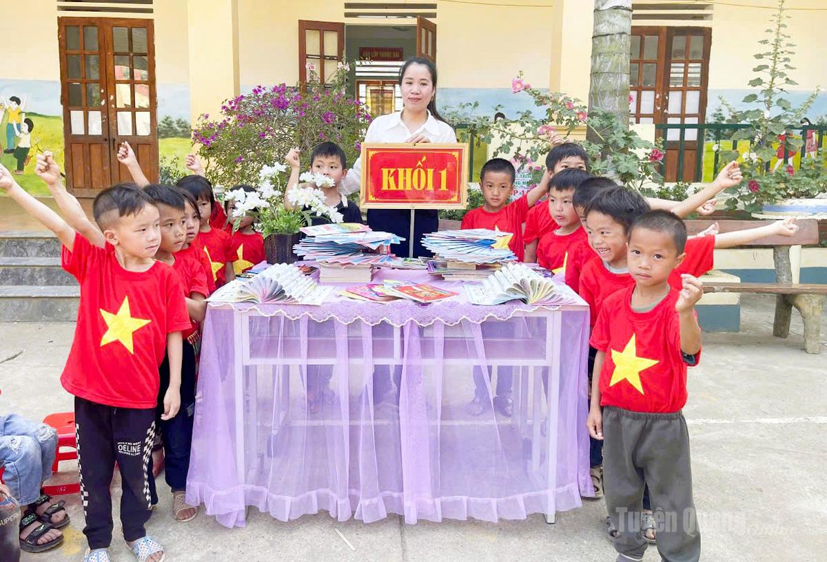Các em học sinh Trường Phổ thông Dân tộc Bán trú Tiểu học Thắng Mố tích cực tham gia các hoạt động học tập, rèn luyện kỹ năng sống.