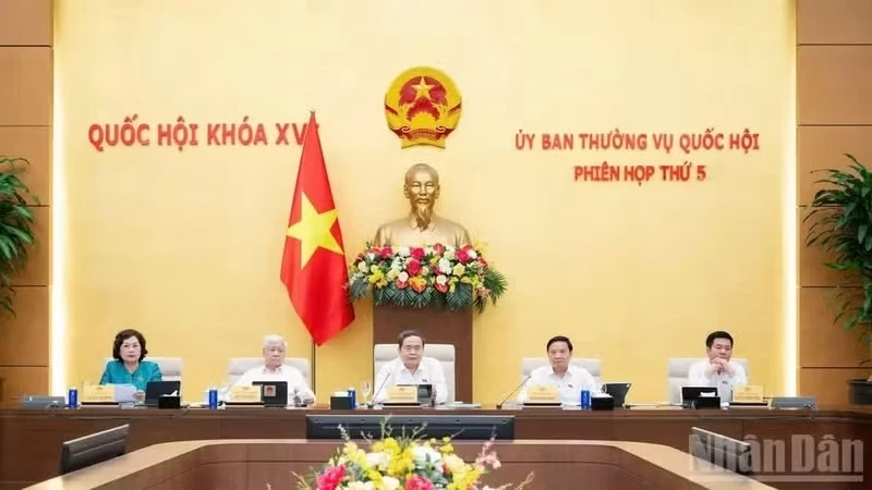 National Assembly Chairman Tran Thanh Man speaks at the 5th session of the National Assembly Standing Committee. (Photo: Dang Anh)