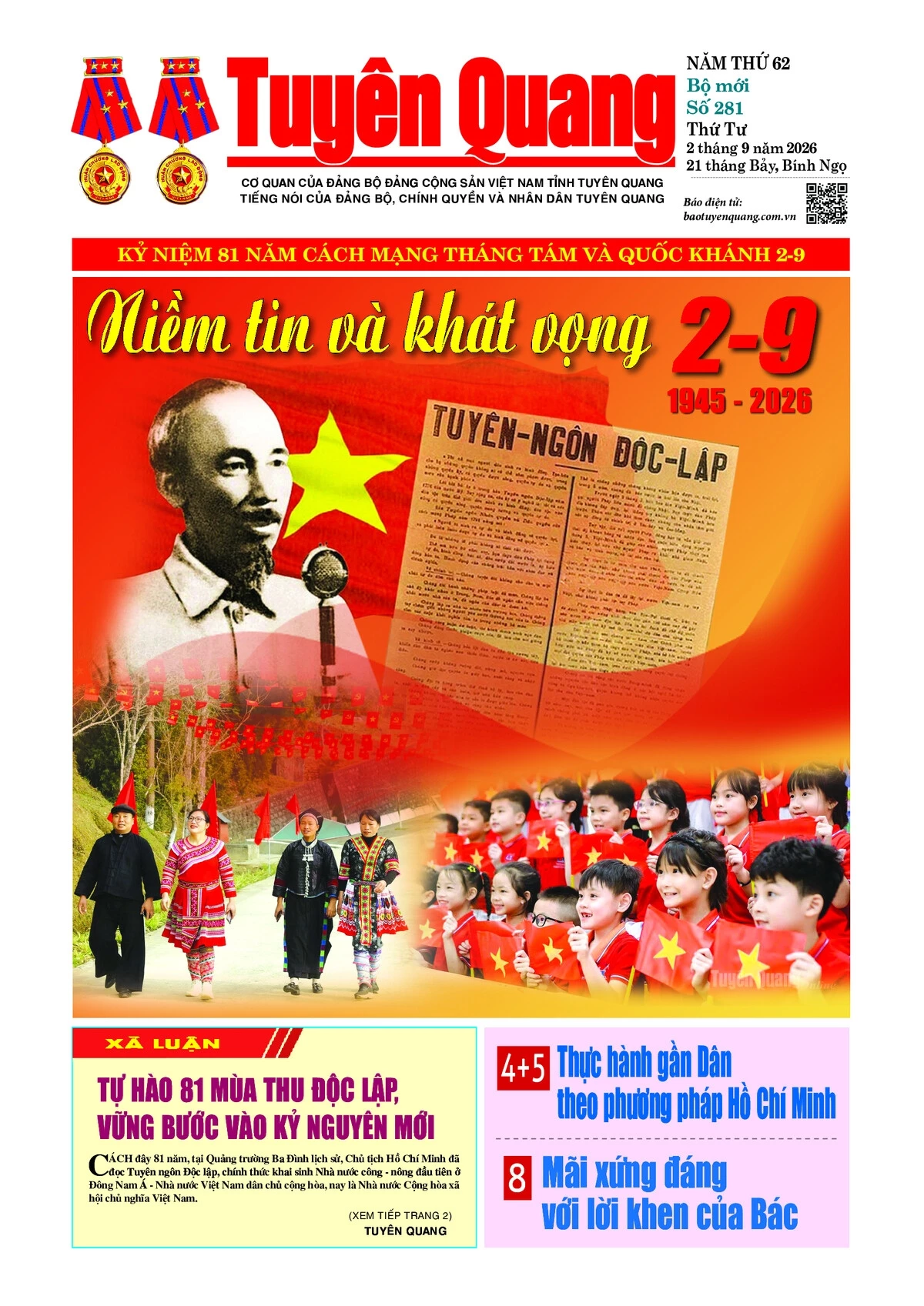 B&aacute;o Tuy&ecirc;n Quang số 281