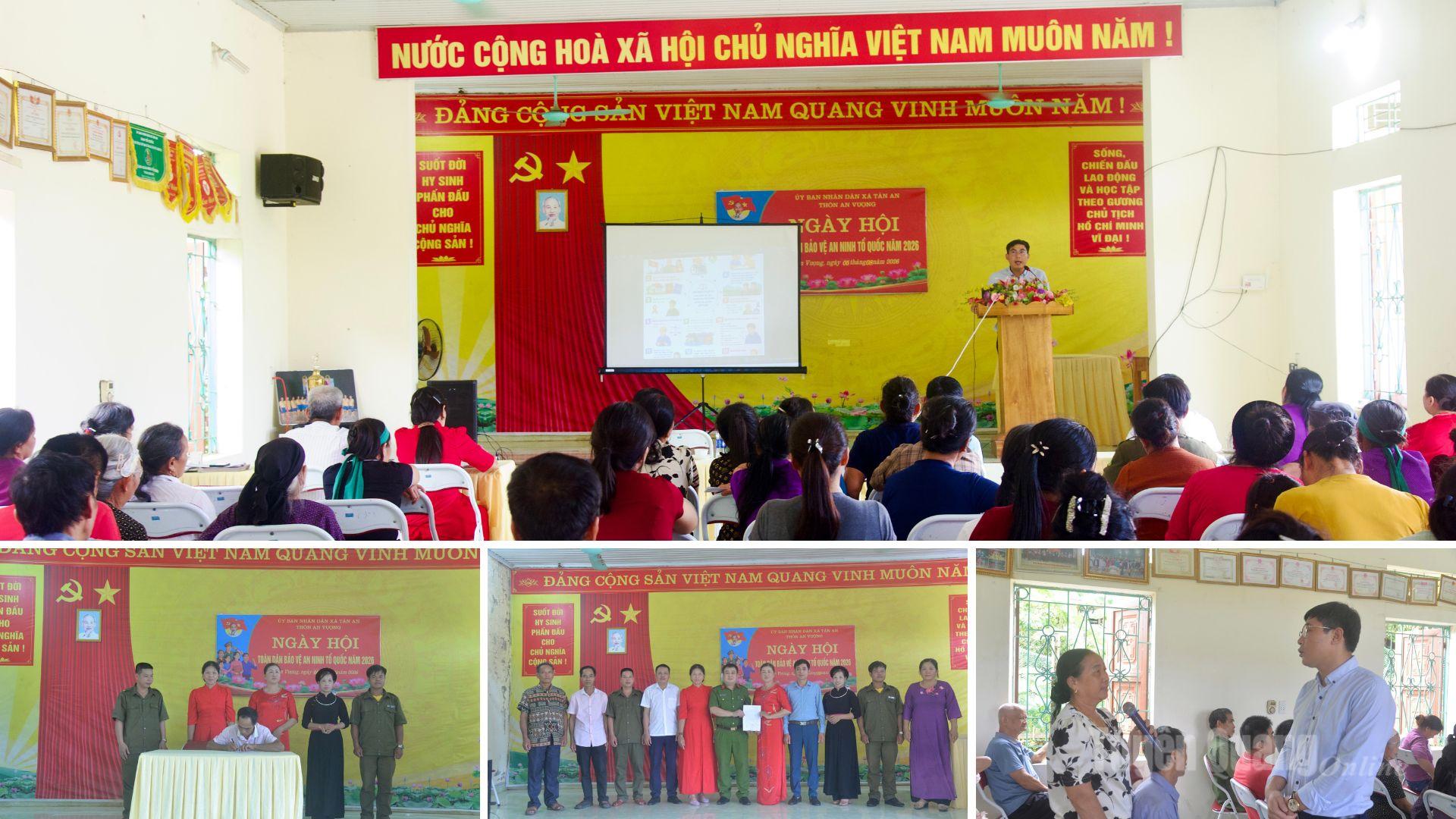 Người dân tích cực trao đổi thông tin, giáo dục phổ biến pháp luật.