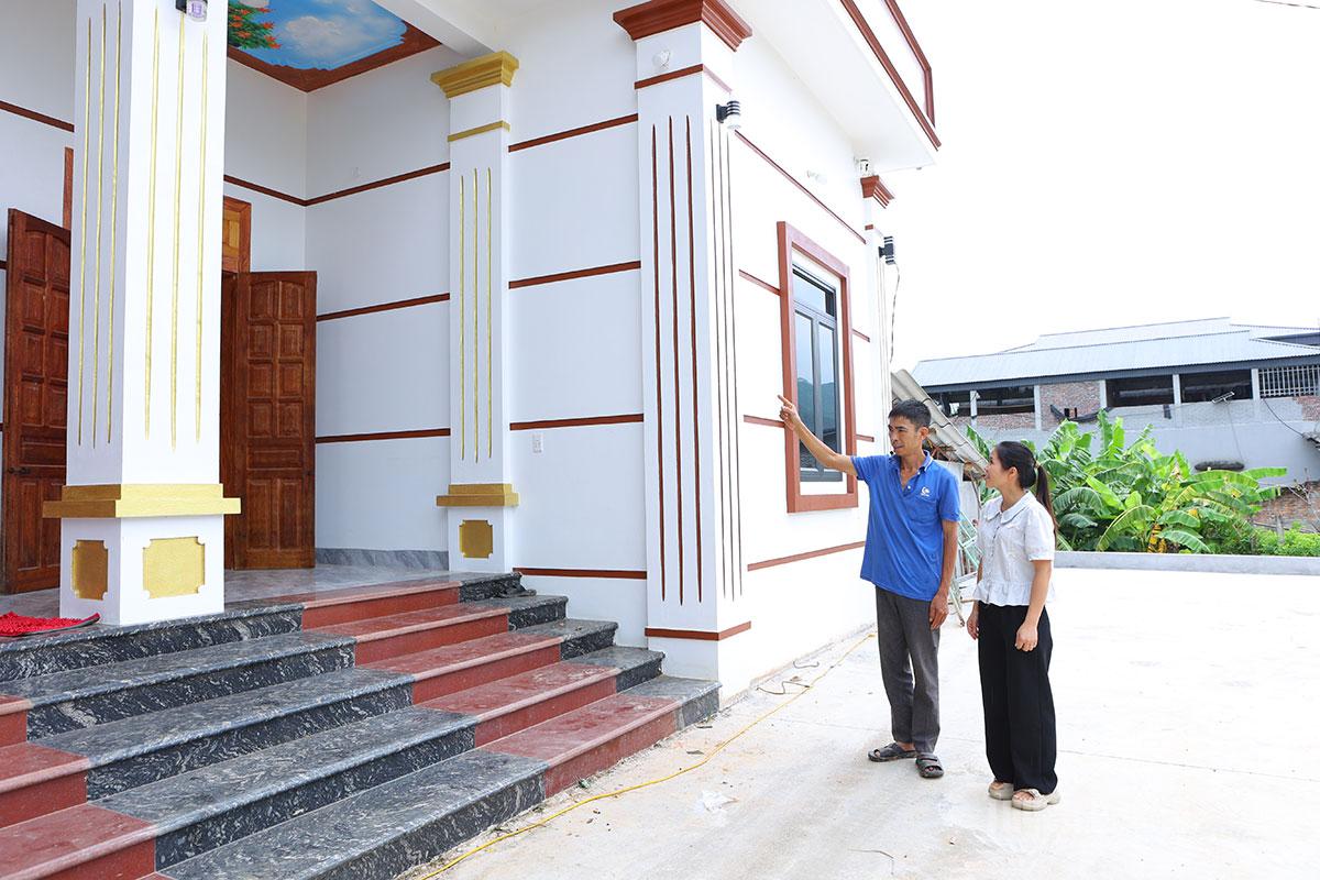 Từ nguồn vốn hỗ trợ, gia đình anh Nguyễn Văn Lượng, thôn Sùng Lễ đã có căn nhà kiên cố thay cho ngôi nhà cũ xuống cấp.