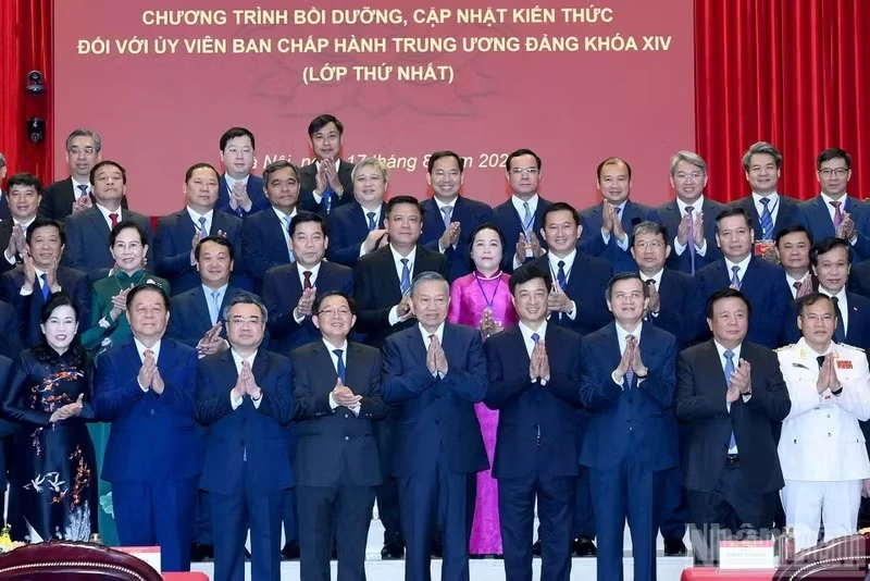 General Secretary of the Communist Party of Viet Nam Central Committee and State President To Lam at the event (Photo: nhandan.vn)