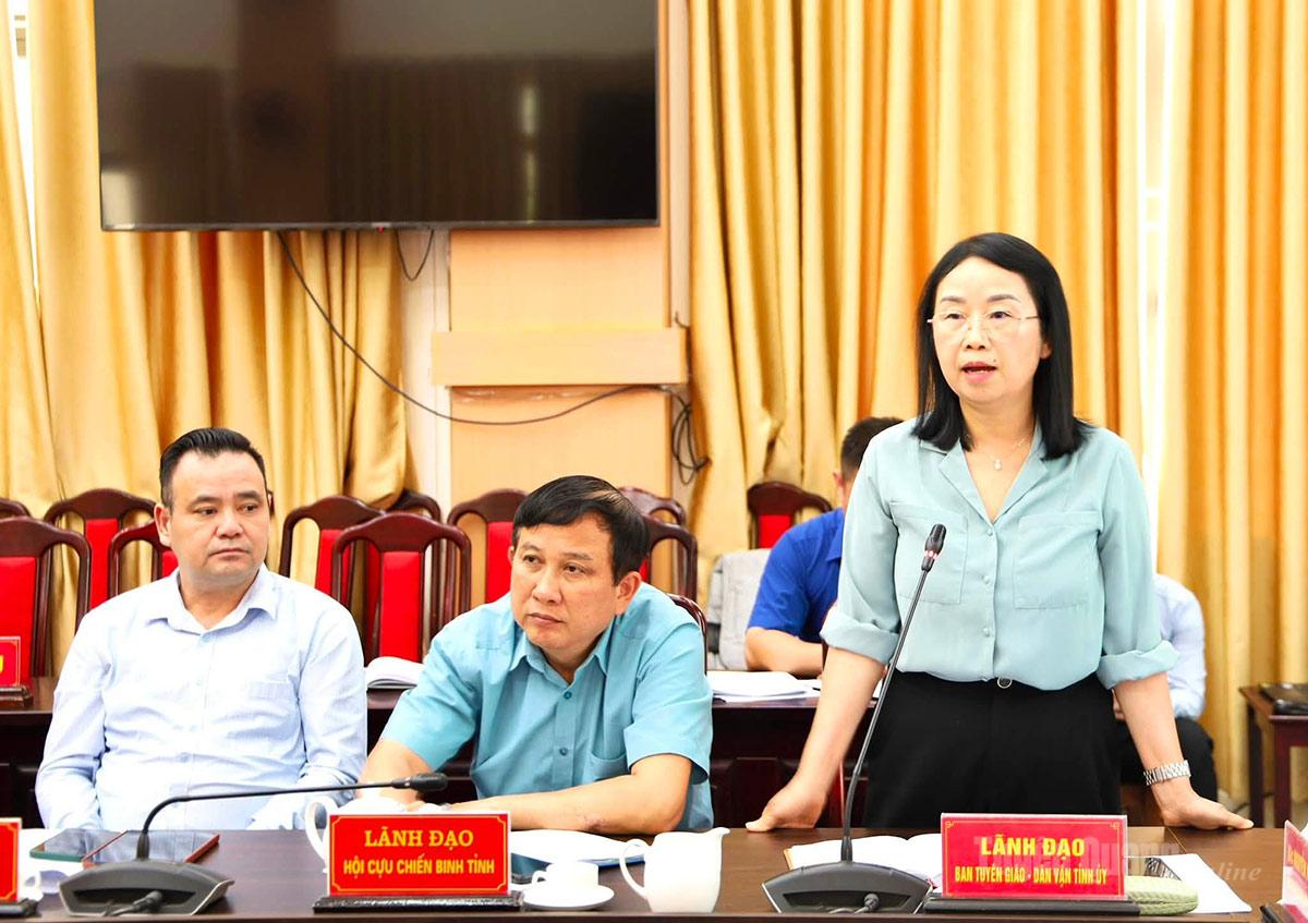 Lãnh đạo Ban Tuyên giáo và Dân vận Tỉnh ủy phát biểu tại Hội nghị phản biện xã hội.