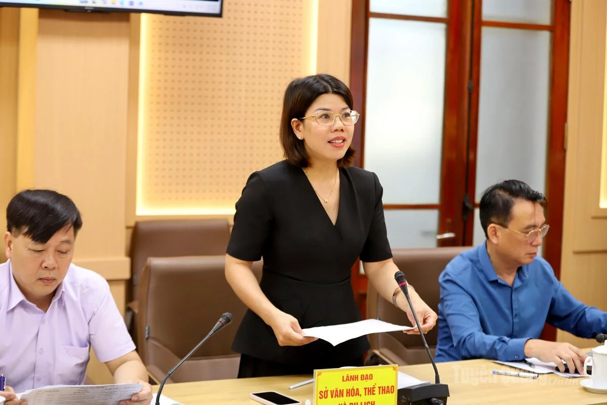 Lãnh đạo Sở Văn hoá, Thể thao và Du lịch thông tin các chương trình, hoạt động du lịch trọng tâm sẽ triển khai từ nay đến cuối năm.
