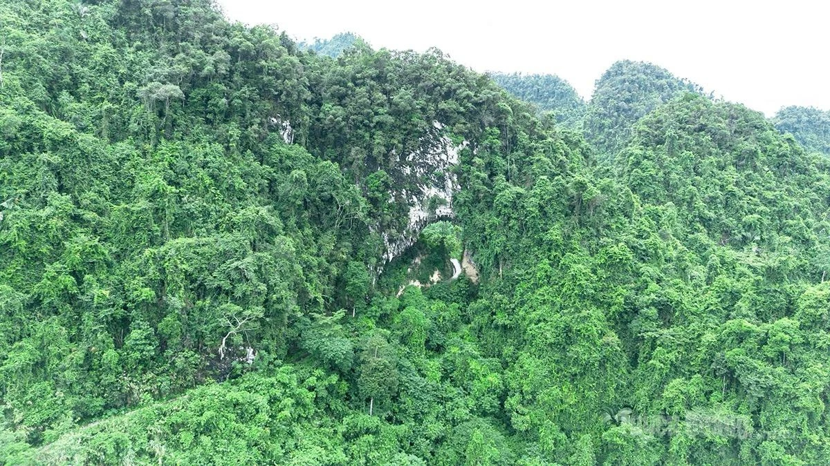 Aerial view of Thung Cave.