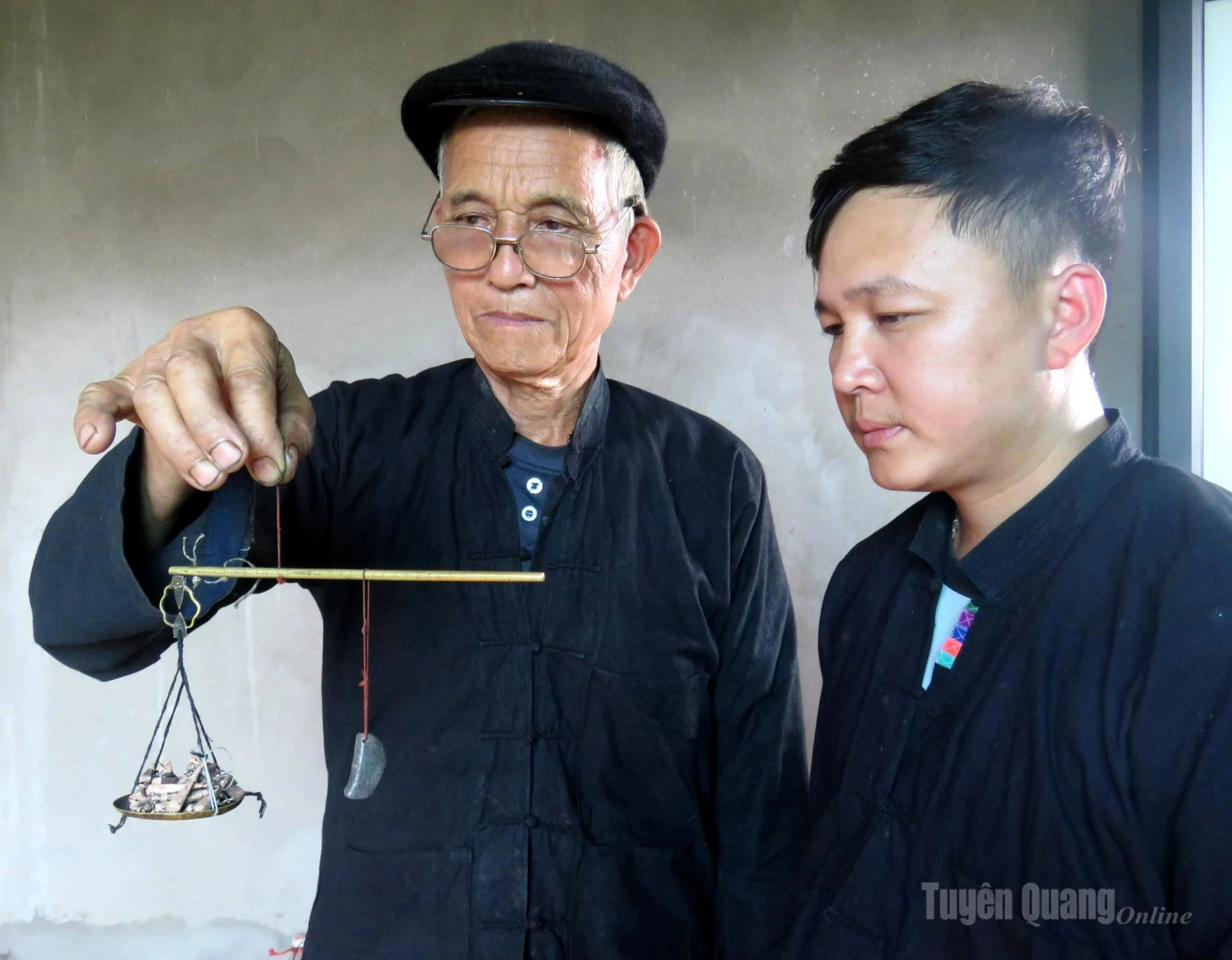 Silver is carefully weighed before being crafted into finished products.