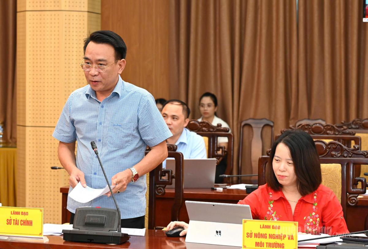 Lãnh đạo Sở Tài chính báo cáo kết quả xử lý cơ sở nhà đất dôi dư.