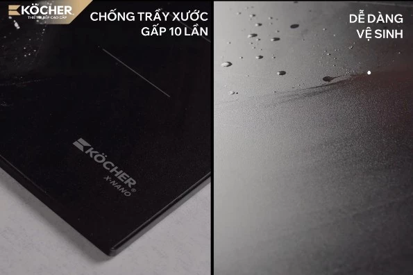 Bếp từ X-Nano chống trầy xước gấp 10 lần, thời gian vệ sinh chỉ còn 1 nửa so với bếp thông thường
