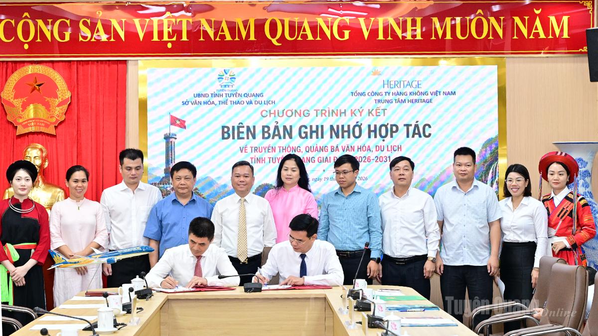 Tăng cường giới thiệu hình ảnh Tuyên Quang lên các ấn phẩm Heritage của Tổng Công ty Hàng không Việt Nam
